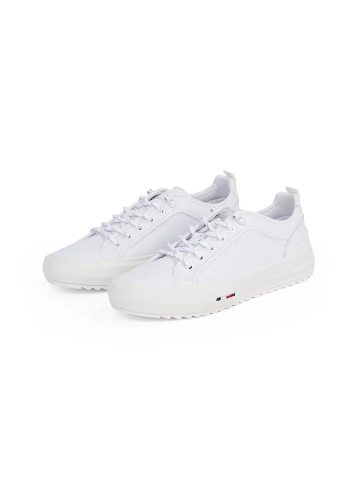 TOMMY HILFIGER Hi Vulc Cleat Sole Leather Low Top Sneakers