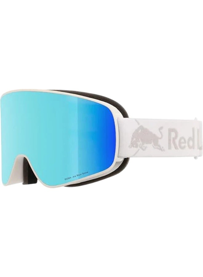 Red Bull Spect Eyewear Snow Goggle RUSH-15BL3_White Lens with Blue mirror - Image 1