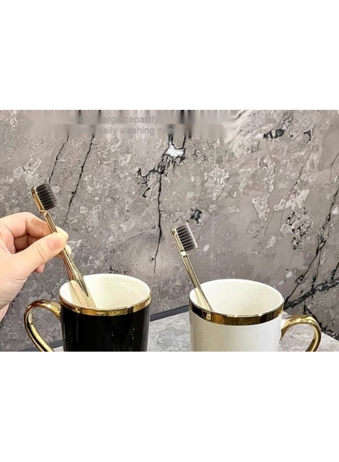NeeMee High-end Mouthwash Cup Set for Home Use - Premium Toothbrush Holder and Wash Basin for a Sophisticated Bathroom Experience - Image 2