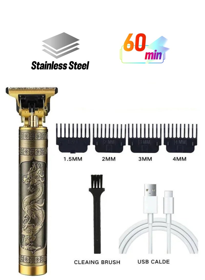 1-Piece Professional Hair Clippers,Zero Gapped T-Blade Hair Trimmer,Cordless Rechargeable Edgers Clippers,Electric Beard Trimmer Shaver Hair Cutting Kit Gifts for Men - Image 1
