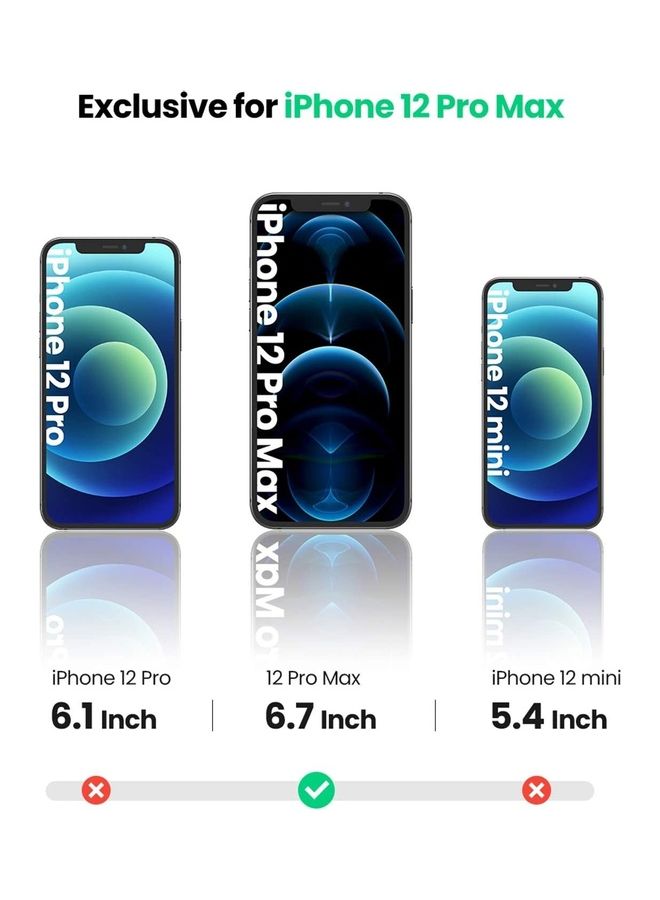 ICS 2-Piece Tempered Screen Protector For Apple iPhone 12 Pro Max Clear - Image 2