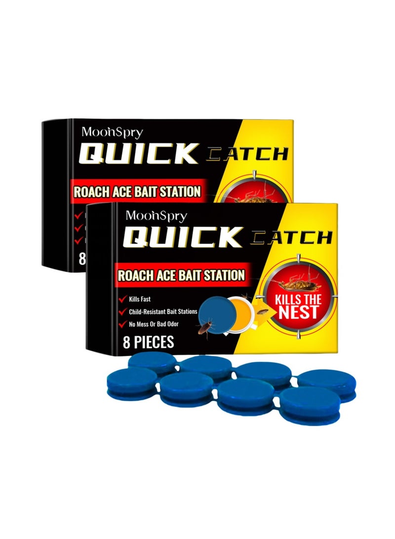 MOONSPRY 2-packs Home Insect Repellent Cockroach Bait 8pcs*2 - Image 1