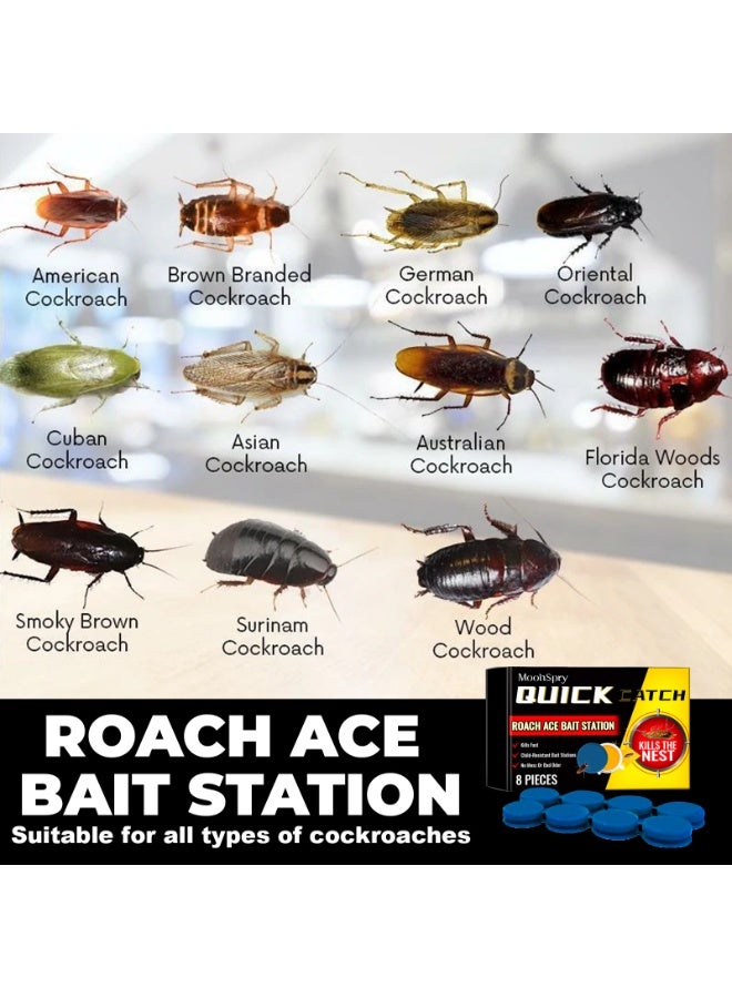 MOONSPRY 2-packs Home Insect Repellent Cockroach Bait 8pcs*2 - Image 4