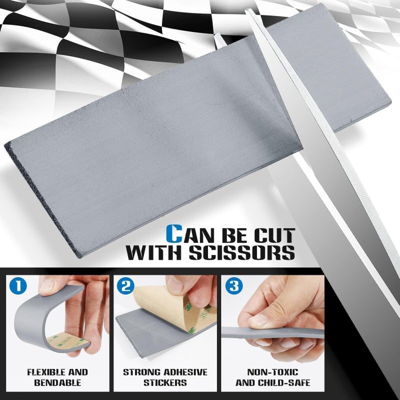 DZrudun Pinewood Car Weights Kit-7oz Total(4oz Derby Car Weights + 3oz Flexible Strip) - No Drill Stick-On Pinewood Car Weights - Adjust The COG, Quick& Easy Peel-and-Stick Installation for Max Speed - Image 4
