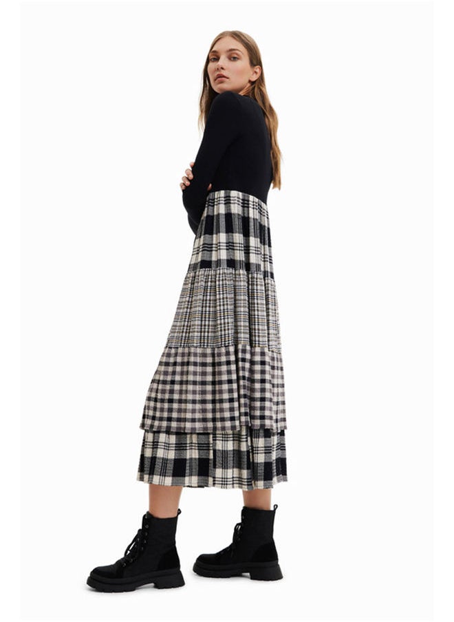 DESIGUAL - فستان ميدي مع تنورة منقوشة - Image 1
