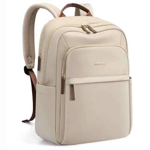 GOLF QUALITY Travel Backpack for Women Personal Carry On Bag Business Weekender Hiking Multilayer Laptop Bag16 InchApricot - Image 1