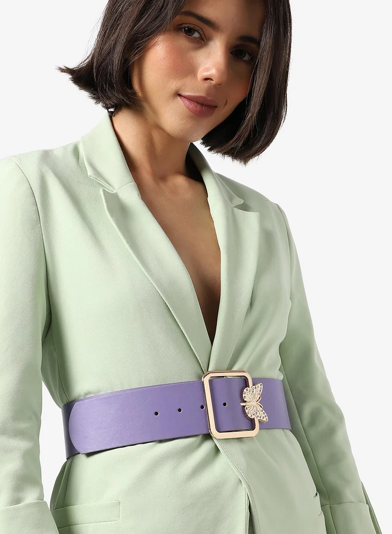 صوص هاوت Lavender Solid Waist Belt