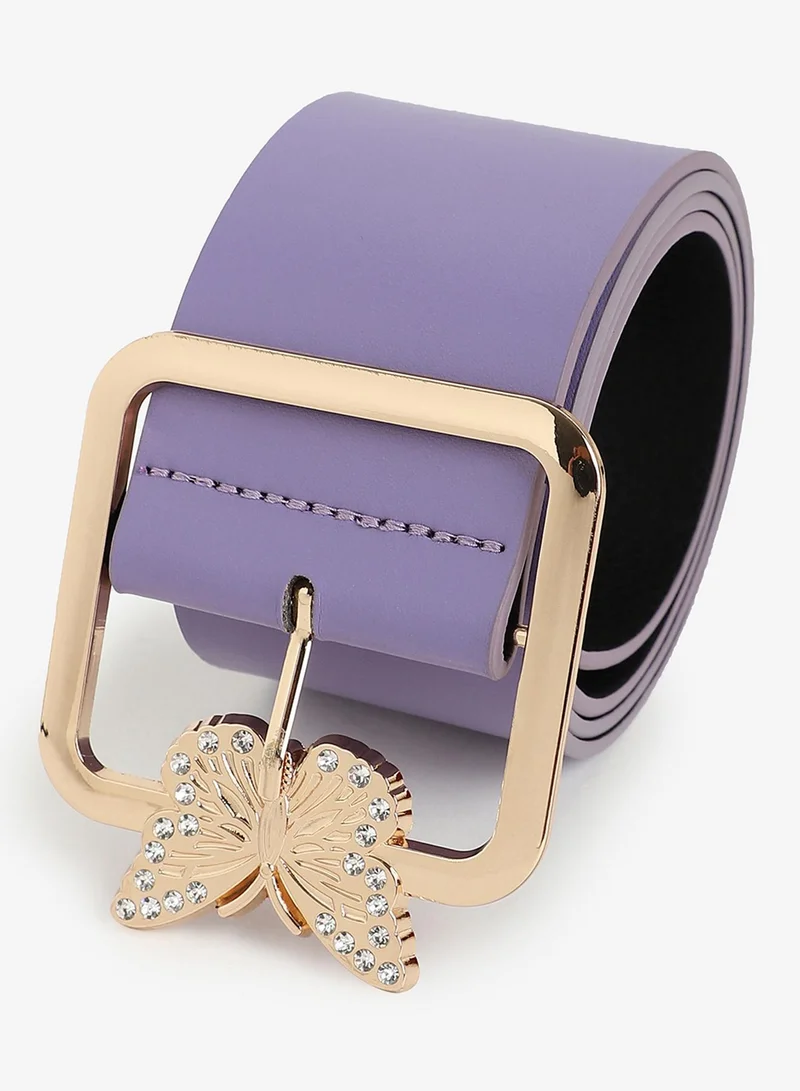 صوص هاوت Lavender Solid Waist Belt