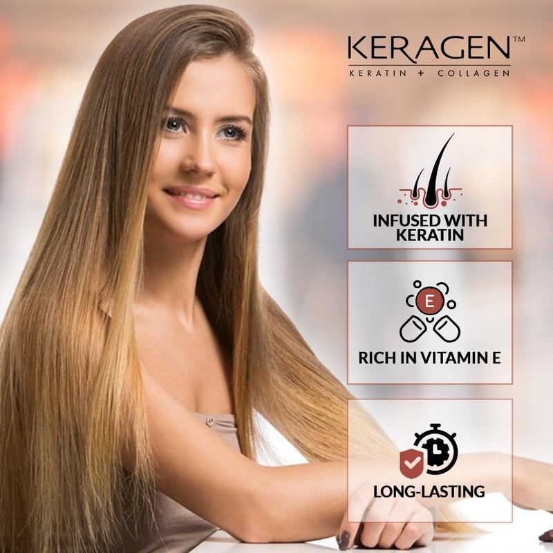 Keragen - Brazilian Keratin Smoothing Treatment, Dry and Damaged Hair - Image 5