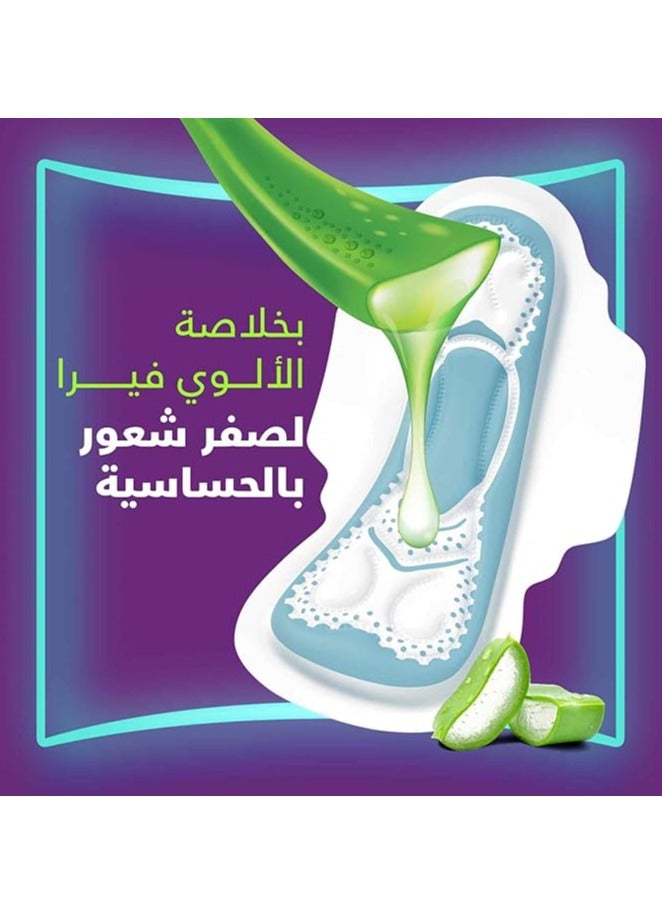 Always 10 Piece Zero Irritation Feel with Aloe Vera Essence Pads - Image 2