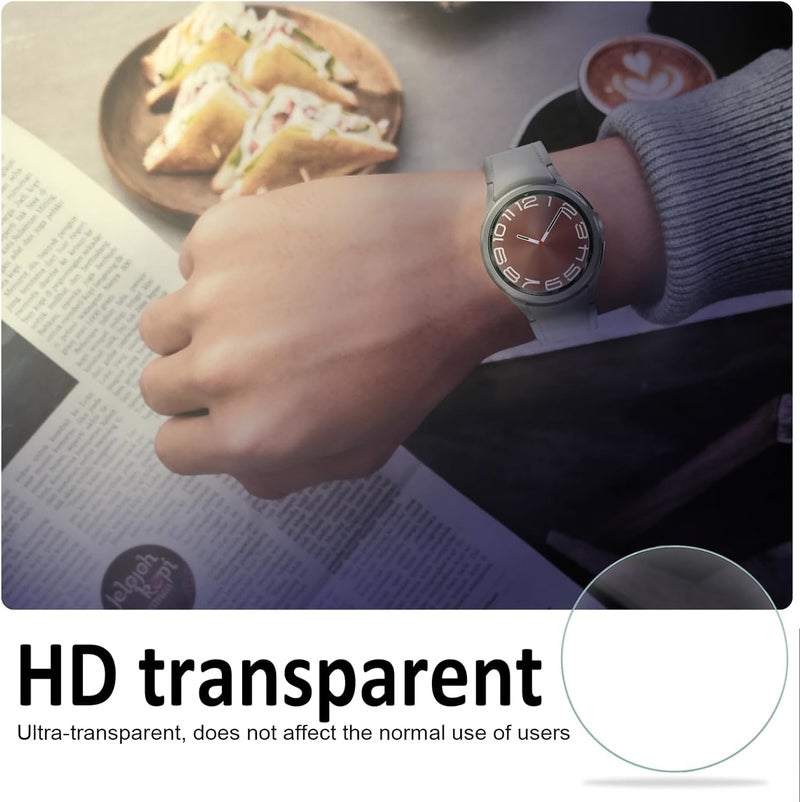 OpenTech ® Tempered Glass Screen Protector Compatible for Samsung Galaxy Watch 6 Classic (43mm) (Pack of 2) with Easy Installation kit - Image 5