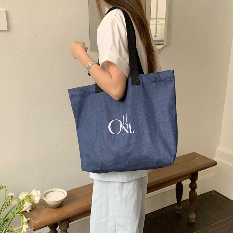 2025 New Fashion Elegant College Student Canvas Bag Large Capacity Shoulder Hand Shopping Bag Tote Bag - Image 4