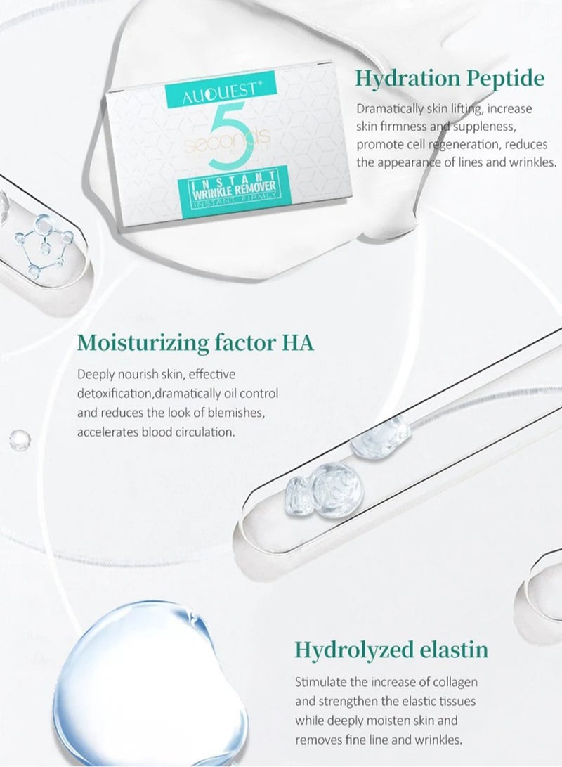 AuQuest 5 Seconds Instant Wrinkle Remover, Tightening Face Serum, Face Skin Care Lotion to Smooth the Skin, Increase Skin Elasticity 20g - Image 2