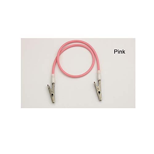 Angzhili 5 Pcs Dental Bib Clips,Silicone Napkin Clip Bib Holders with Colorful Silicone Lanyard and Stainless Steel Clip(Pink) - Image 5