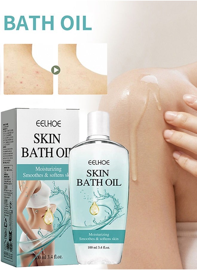 EELHOE Skin Bath Oil - , Original Skin Bath Oil So Soft, Skin Moisturizing Smoothes And Softens Skin Soft, Skin Moisturizing Smooths And Softens Dry Or Rough Skin 100ML  - Image 1