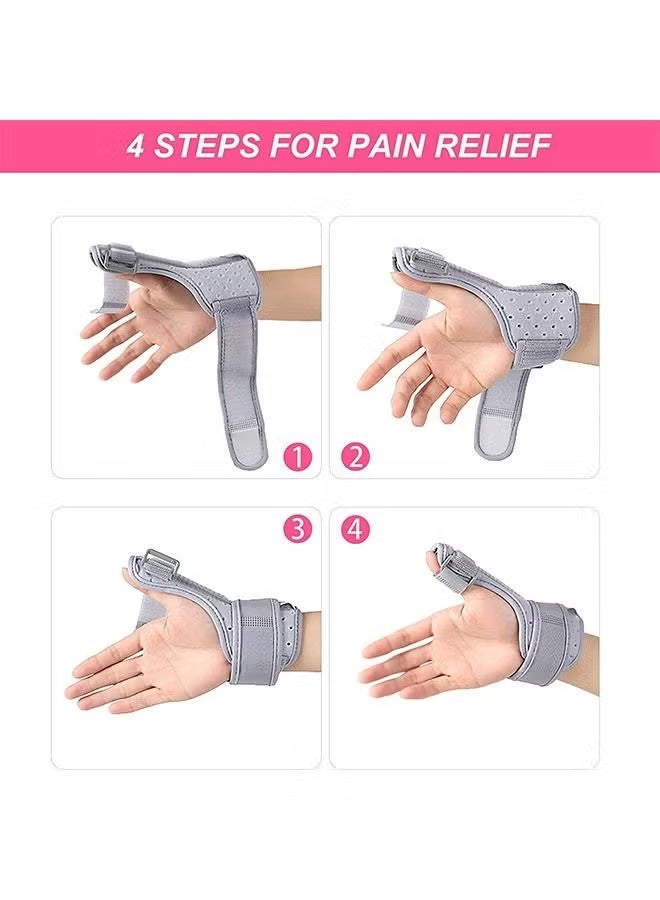 واي جيه ضلع الإبهام مع دعم الرسغ، ضلع الإبهام لالتهاب الأوتار في النفق الرسغي التهاب المفاصل التهاب الأوتار، ضلع الإبهام تناسب اليد اليسرى واليمنى - Image 5