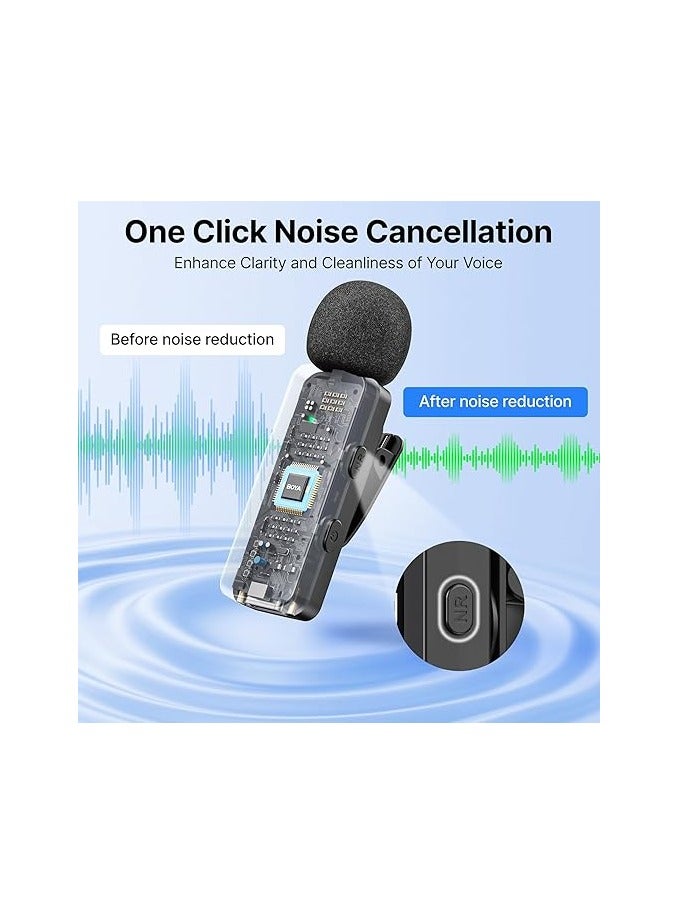 BOYA iPhone Microphone, Wireless Lavalier Microphone for iPhone, 100m Range, 2.4GHz Plug Play Mnini Clip-on Mic for iPhone - Image 3