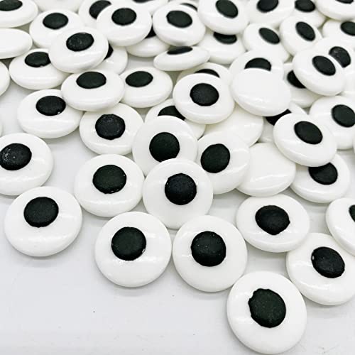 GEORLD Halloween Small Candy Edible Eyeballs Big Eyes Sprinkle Cake Cupcake Toppers Dessert Cookie Decorations Party Supplies 2 Bottles 6.9oz - Image 2