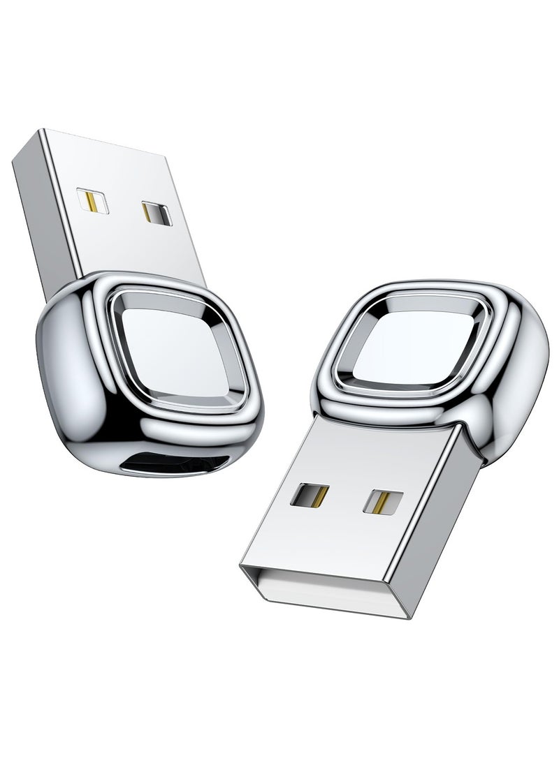 Excefore - 2 Pcs USB To C Adapter, C To USB Adapter, Converter For Apple Watch Ultra iWatch 7 8 9,iPhone 14 13 12 11 15 Plus Pro Max, AirPods, iPad Air,Samsung Galaxy S23 S22, Silver - Image 1