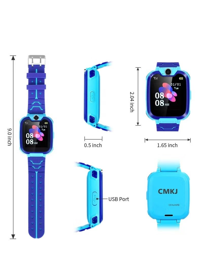 Kids Smart Watch for Boys & Girls – 1.54-inch HD Touchscreen Smartwatch with SOS Call, Camera, Music Player, Games, Alarm & Learning Features – Pink - Image 2