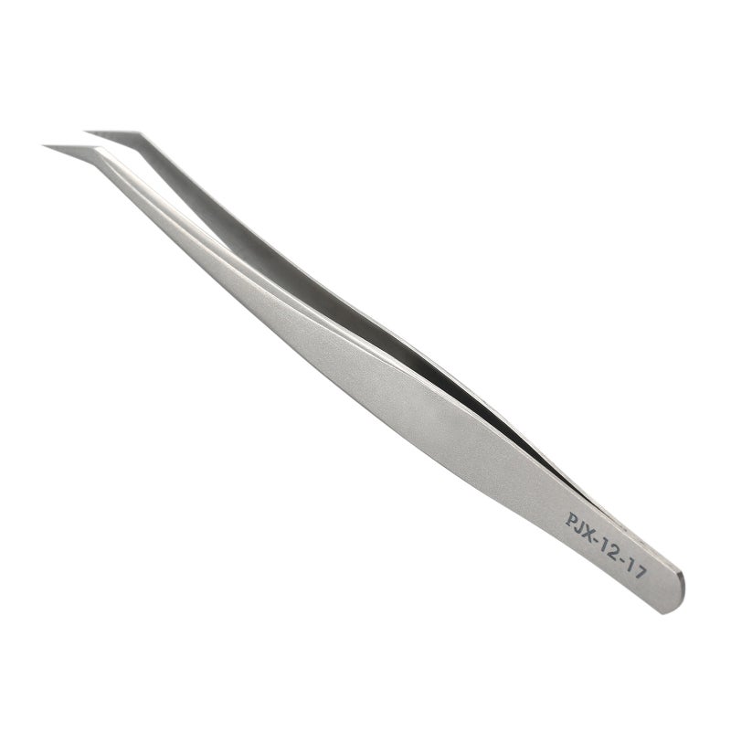 Stainless Steel Tweezers Eyelash Extension Tweezers Set Set of 2 Lash Extension Tweezers Eye Makeup Tools - Image 4