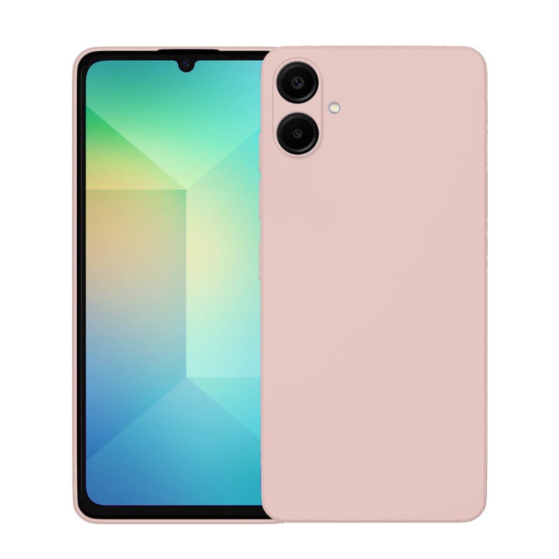 Maykela Silicone Cover Case Compatible with Samsung A06 5G Thin with Camera Protection Soft Interior Slim Fit Flexible Phone Case for Samsung A06 5GPink