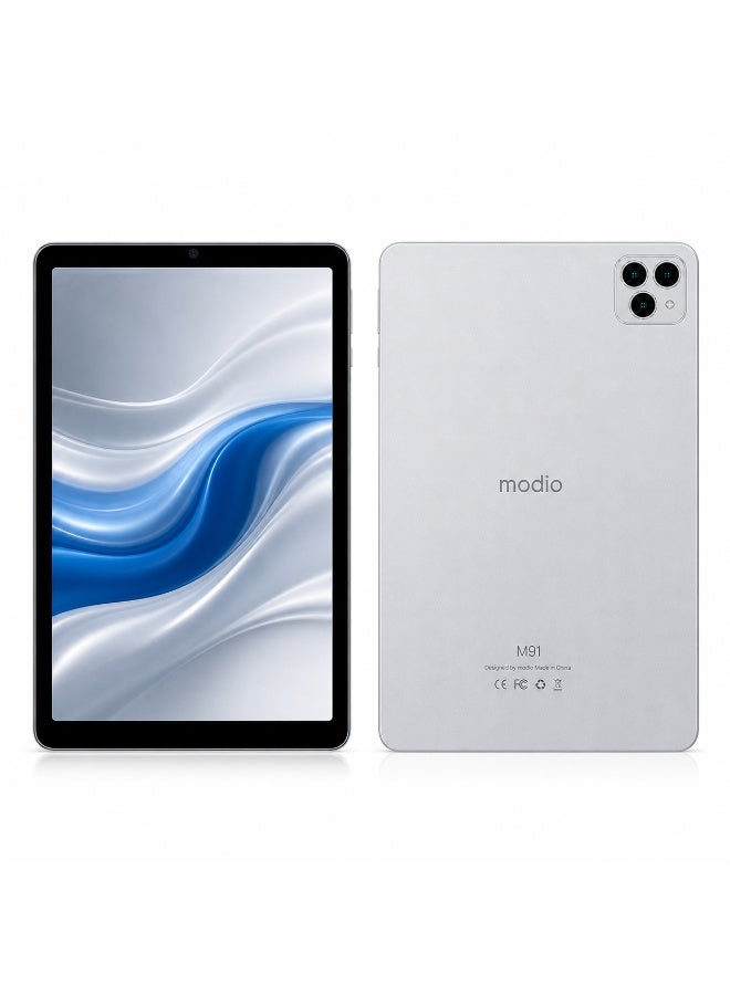 Modio Tab M91 10.95" 5G Tablet, 12GB RAM 512GB Storage, 8000mAh Battery, Dual SIM WiFi, 13MP+8MP Camera, Incell Display – Silver - Image 1