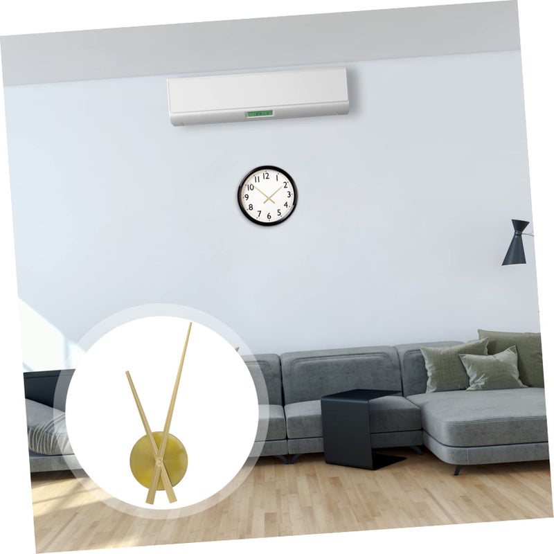 طقم حركة ساعة حائط كبيرة آلية معدنية تعمل بالبطارية تصميم صامت ديكور منزلي - Image 4