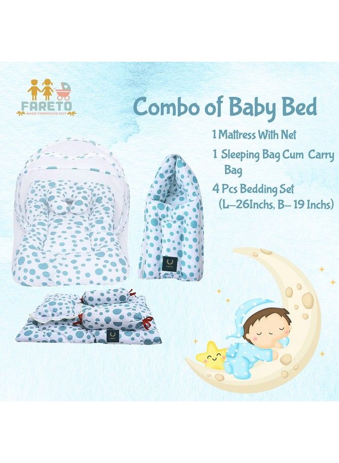 FARETO Cotton 3 6 Months Blanket Green - Image 3