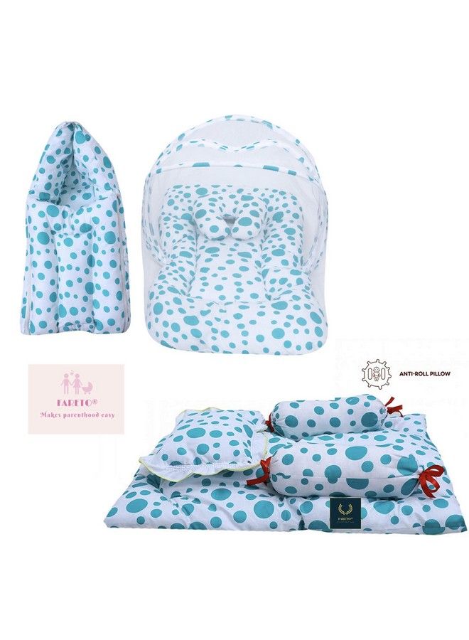 FARETO Cotton 3 6 Months Blanket Green - Image 1