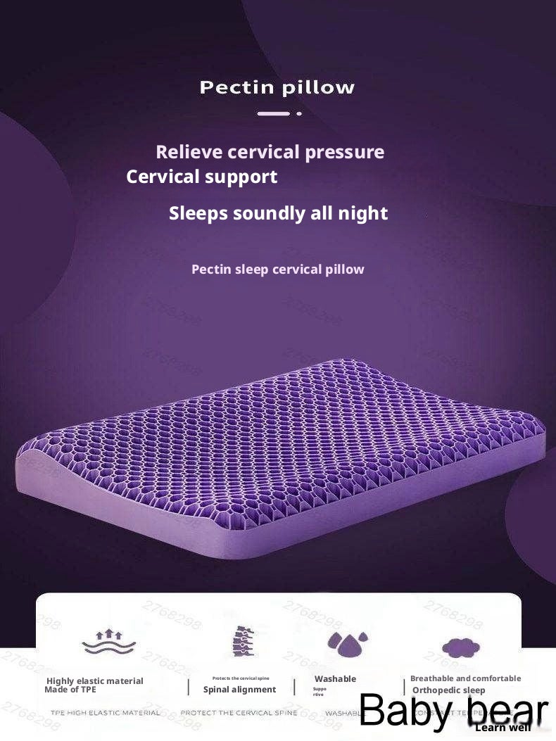 TPE Cooling Pillow 27x44 cm Medium Firmness - Image 3