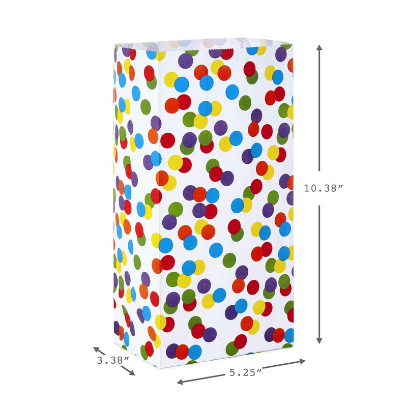 Hallmark Celebrate Rainbow Party Favor and Wrapped Treat Bags (30 Ct.  10 Each of Vertical Stripes  Horizontal Stripes  Dots) for Birthdays  Baby Showers  School Lunches  Care Packages  May Day - Image 5