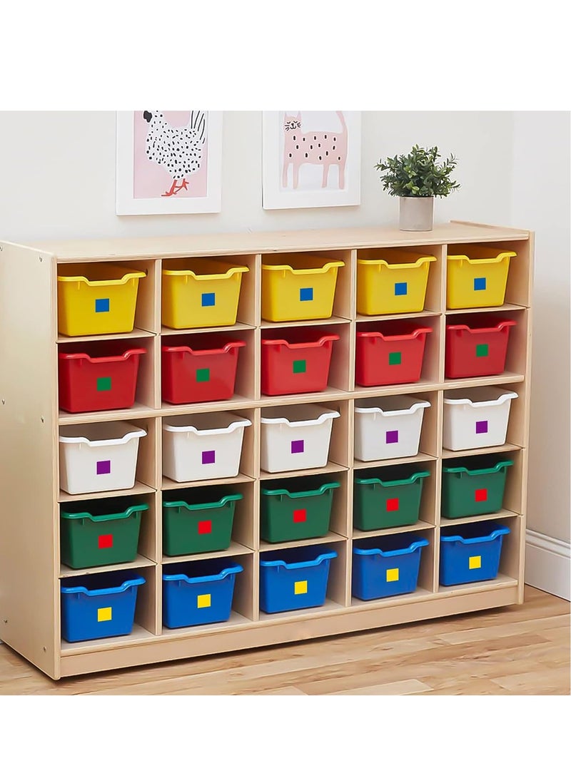 Zikra Multi-Shaped Color Coding Stickers Dot Triangle Square Rectangle Labels Coding Labels Dot Stickers for Toddlers Kid DIY Student Classroom Office Coloring Marking Organizing 10 Colors - Image 4