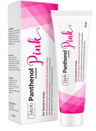 Panthenol Pink Cream – Moisturizing & Brightening Cream for Sensitive Areas with Panthenol, Vitamins & Niacinamide – 50 gm