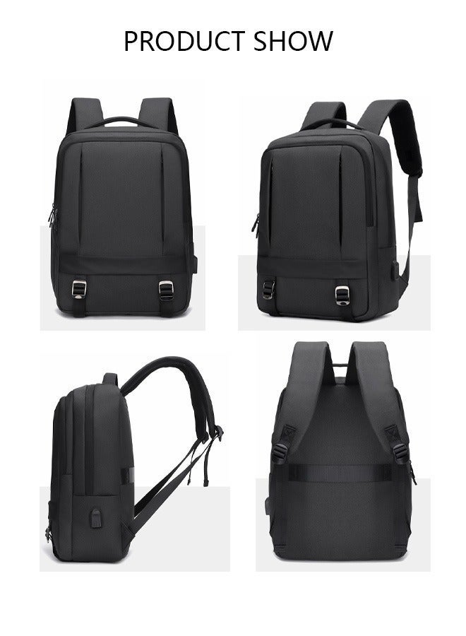 DUNISO Laptop Backpack, Travel Backpack for Men Women,  Business Anti Theft Computer Backpack with USB Charging Port, Waterproof College School Backpack, Lightweight Work Laptop Bag for Men & Women, Carry-on Backpack for Fits 15.6 Inch Notebook - Image 5