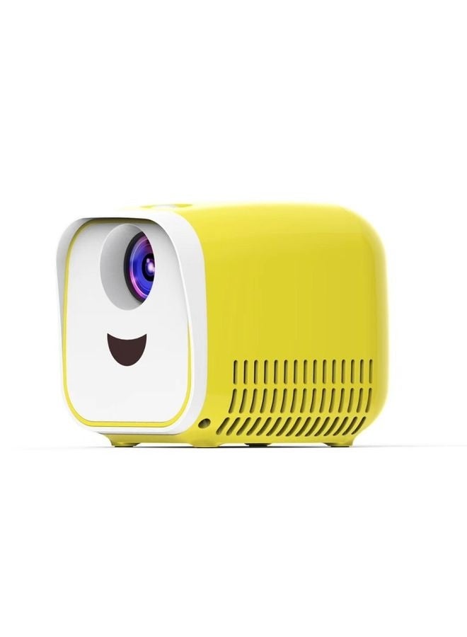 L1 Children Projector Mini LED Portable Home Speaker Projector, AU Plug(Yellow)  - Image 3