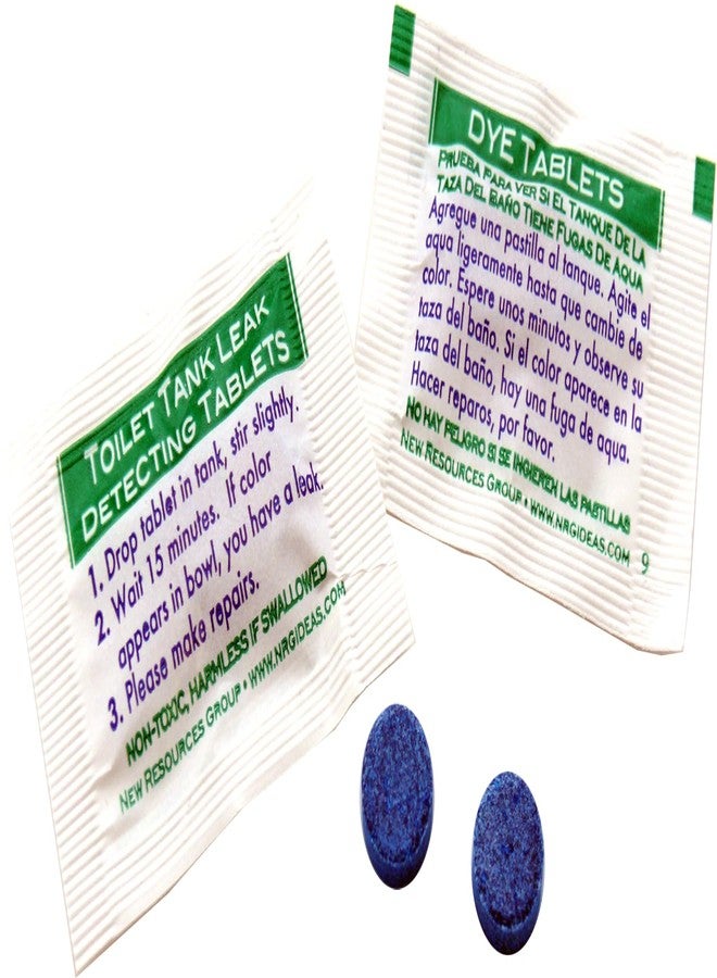 New Resources Group أقراص صبغة كشف تسربات المرحاض من نيو ريسورسز جروب (كشف التسربات الصامتة) زرقاء 20 حبة - Image 3