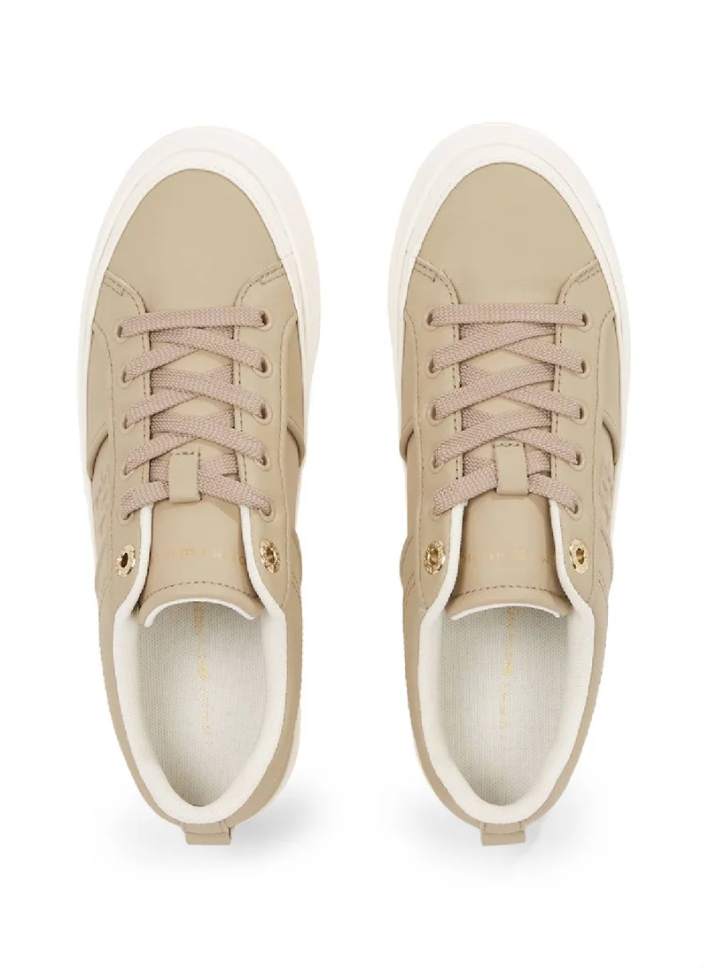 TOMMY HILFIGER Leather Flatform Sneakers