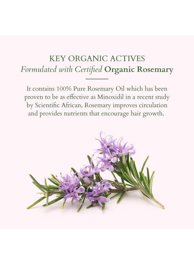Lotus Organics+ Hair Growth Active Concentrate Serum | Made With 100% Organic Rosemary Oil, Anagain & Hairdian | Boosts Hair Growth | Strengthens Hair Follicles | For All Hair Types | 28Ml  - Image 2