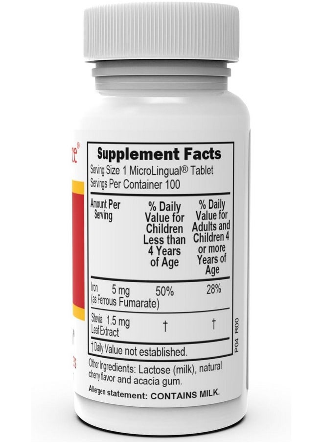 Superior Source Superior Source Children?s Iron 5 mg - Ferrous Fumarate Supplement for Kids - Iron Supplement for Cell Health & Development Support - Supplement Tablets for Toddlers - 100 Instant Dissolve Tablets  - Image 2