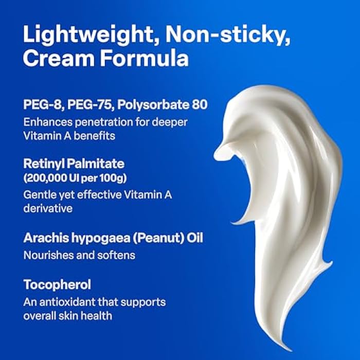 A313 كريم الوجه الخفيف فيتامين أ (ريتينويد) من صيدلية A313 الفرنسية لمكافحة الشيخوخة، تقليل التجاعيد، منع ظهور حب الشباب، والتصبغ المفرط - العناية بالبشرة لبشرة ناعمة ومشرقة - 50 جرام - Image 4
