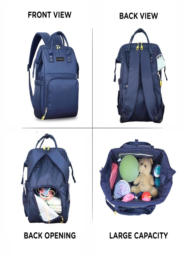 Motherly BudgetBee Diaper Bag for Mothers for Travel, Maternity Bag for Newborn Baby, Mother Travelling Bag, Multiple Pocket Water Resistant Hospital Bag for mom(Navy Blue) - Image 3