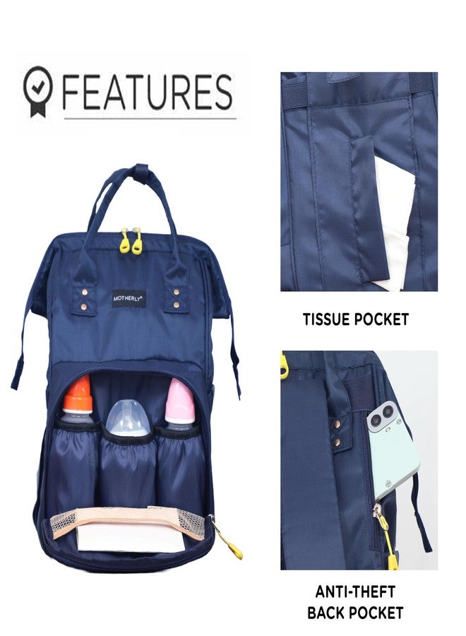 Motherly BudgetBee Diaper Bag for Mothers for Travel, Maternity Bag for Newborn Baby, Mother Travelling Bag, Multiple Pocket Water Resistant Hospital Bag for mom(Navy Blue) - Image 5