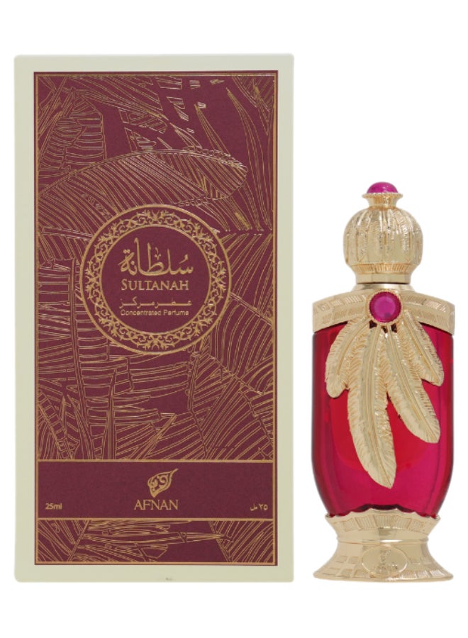 Afnan Sultanah Concentrated Perfume Oil For Women, 25 ML - Image 3