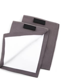 SYOSI 2 PCS Professional Polishing Cloth Large Jewelry Cleaning Cloths, 100% Cotton Multi-Layer Double-Sided Jewelry Cleaning Cloth for Gold Silver Platinum Jewelry  - Image 1