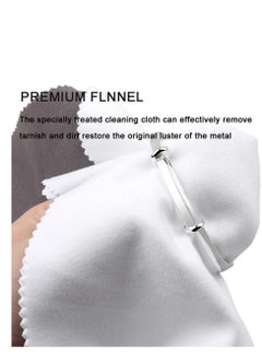 SYOSI 2 PCS Professional Polishing Cloth Large Jewelry Cleaning Cloths, 100% Cotton Multi-Layer Double-Sided Jewelry Cleaning Cloth for Gold Silver Platinum Jewelry  - Image 3