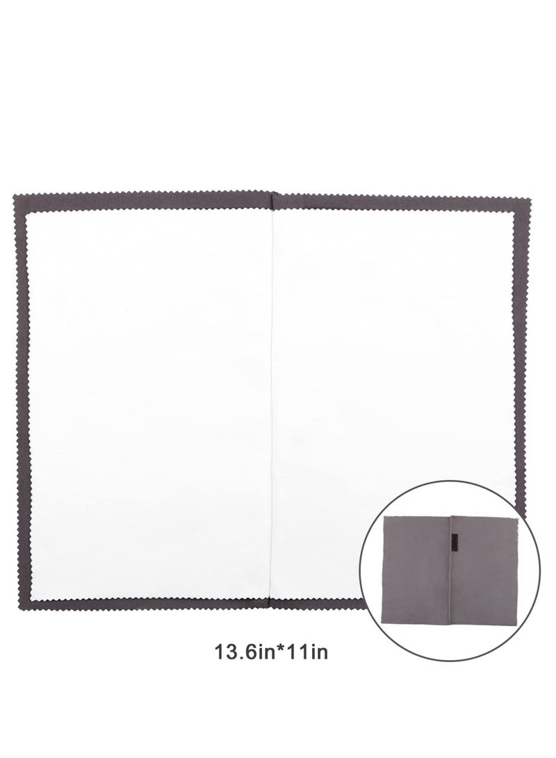 سيوسي 2 PCS Professional Polishing Cloth Large Jewelry Cleaning Cloths, 100% Cotton Multi-Layer Double-Sided Jewelry Cleaning Cloth for Gold Silver Platinum Jewelry - Image 2