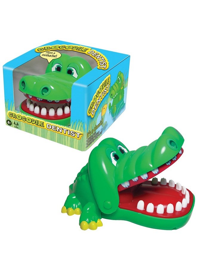 Winning Moves Crocodile Dentist by Winning Moves Games USA, Press Your Luck No Loose Parts Self Contained Game for 1 to 4 Players, Ages 4+ - Image 1