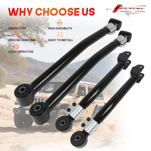 Autoptzxd Adjustable Front Upper/Lower Control Arms for 2018-2024 Jeep Wrangler JL 0-4.5" Lift kits Suspension Control Arm(SET OF 4) - Image 5