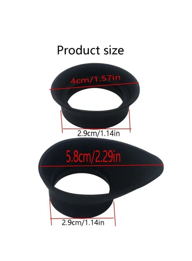 Rubber Telescope Eye Mask with Horn Attachment Soft Adhesive Shading Protection Outdoor Observation Gear - Image 3